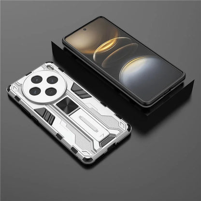 For vivo X100s 5G Case with Kickstand PC + TPU Shockproof Phone Cover