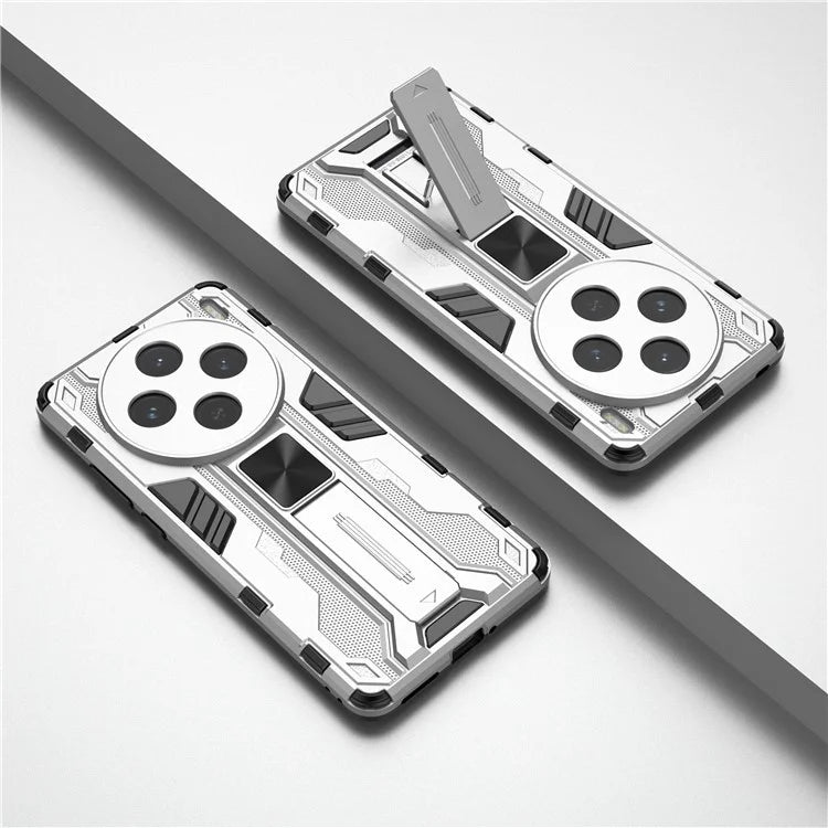 For vivo X100s 5G Case with Kickstand PC + TPU Shockproof Phone Cover