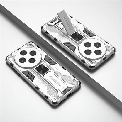 For vivo X100s 5G Case with Kickstand PC + TPU Shockproof Phone Cover
