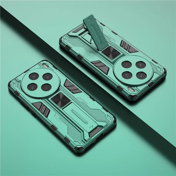 For vivo X100s 5G Case with Kickstand PC + TPU Shockproof Phone Cover