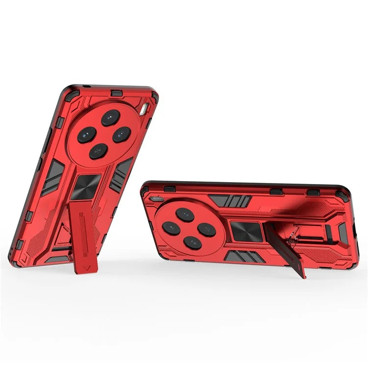For vivo X100s 5G Case with Kickstand PC + TPU Shockproof Phone Cover