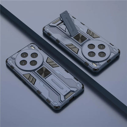 For vivo X100s 5G Case with Kickstand PC + TPU Shockproof Phone Cover
