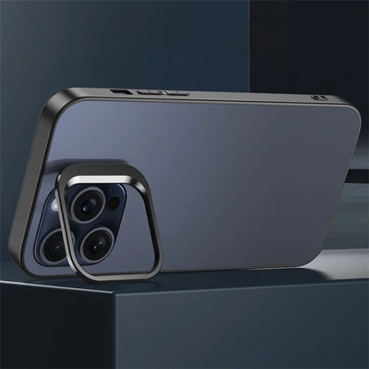 For iPhone 14 Pro Matte Back Case Kickstand PC+TPU Phone Cover