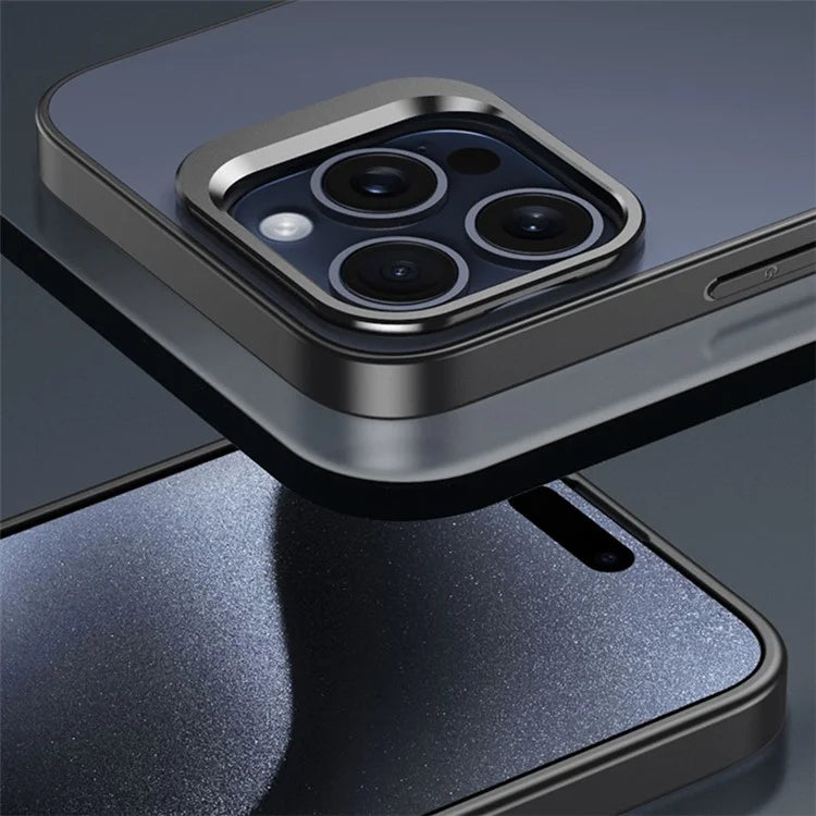 For iPhone 14 Pro Matte Back Case Kickstand PC+TPU Phone Cover