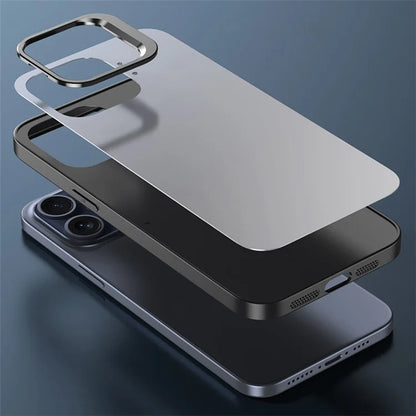For iPhone 14 Pro Matte Back Case Kickstand PC+TPU Phone Cover