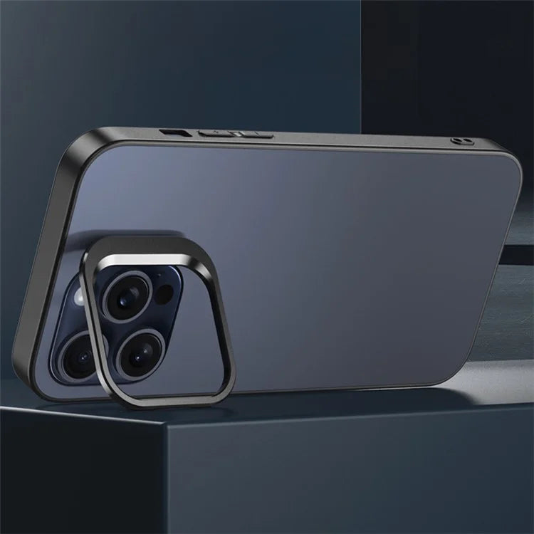 For iPhone 13 Pro Max Kickstand Case PC+TPU Matte Back Phone Cover