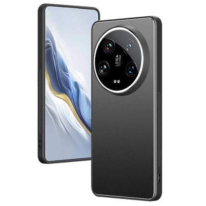 For Xiaomi 14 Ultra Case PC+TPU Matte Phone Cover with Tempered Glass Lens Film