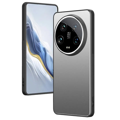 For Xiaomi 14 Ultra Case PC+TPU Matte Phone Cover with Tempered Glass Lens Film