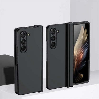 For Samsung Galaxy Z Fold6 5G Case Skin Feel PC Phone Cover with Hinge Protection