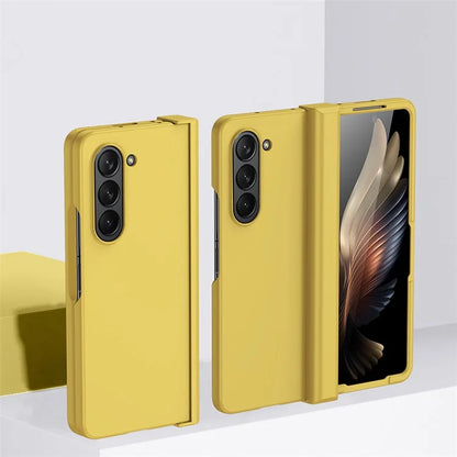 For Samsung Galaxy Z Fold6 5G Case Skin Feel PC Phone Cover with Hinge Protection