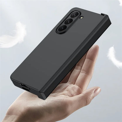 For Samsung Galaxy Z Fold6 5G Case Skin Feel PC Phone Cover with Hinge Protection