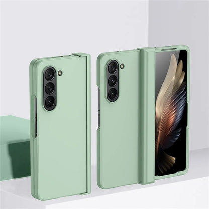 For Samsung Galaxy Z Fold6 5G Case Skin Feel PC Phone Cover with Hinge Protection
