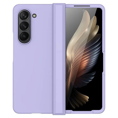 For Samsung Galaxy Z Fold6 5G Case Skin Feel PC Phone Cover with Hinge Protection