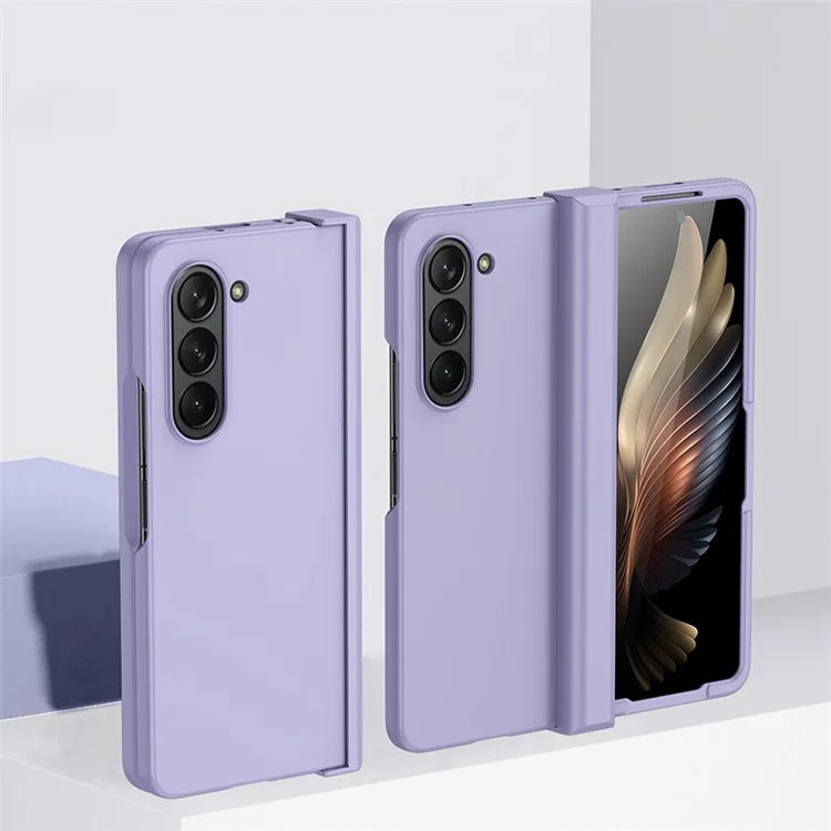 For Samsung Galaxy Z Fold6 5G Case Skin Feel PC Phone Cover with Hinge Protection