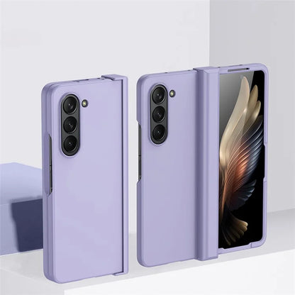 For Samsung Galaxy Z Fold6 5G Case Skin Feel PC Phone Cover with Hinge Protection