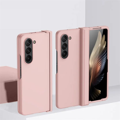 For Samsung Galaxy Z Fold6 5G Case Skin Feel PC Phone Cover with Hinge Protection