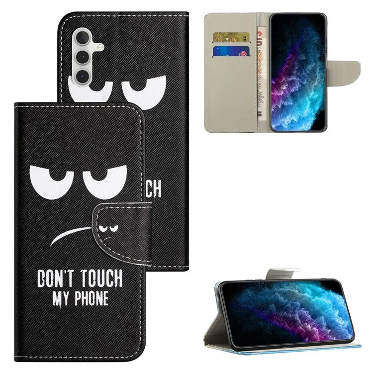 For Samsung Galaxy S24 FE Wallet Case Pattern Printing Leather Phone Cover
