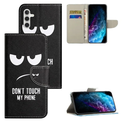 For Samsung Galaxy S24 FE Wallet Case Pattern Printing Leather Phone Cover