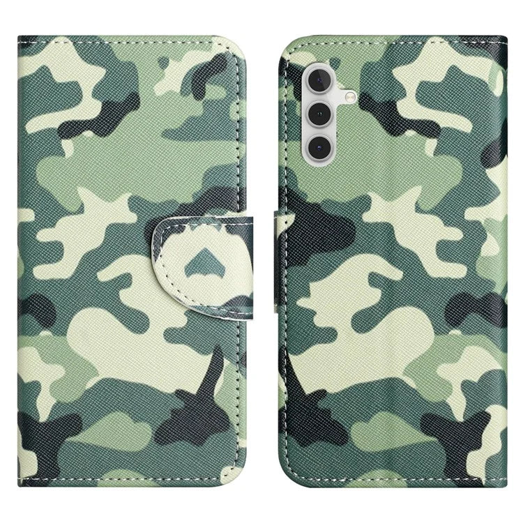 For Samsung Galaxy S24 FE Wallet Case Pattern Printing Leather Phone Cover