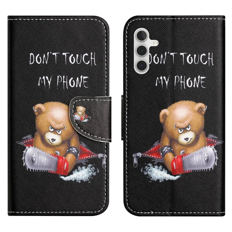 For Samsung Galaxy S24 FE Wallet Case Pattern Printing Leather Phone Cover