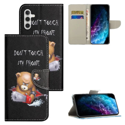 For Samsung Galaxy S24 FE Wallet Case Pattern Printing Leather Phone Cover