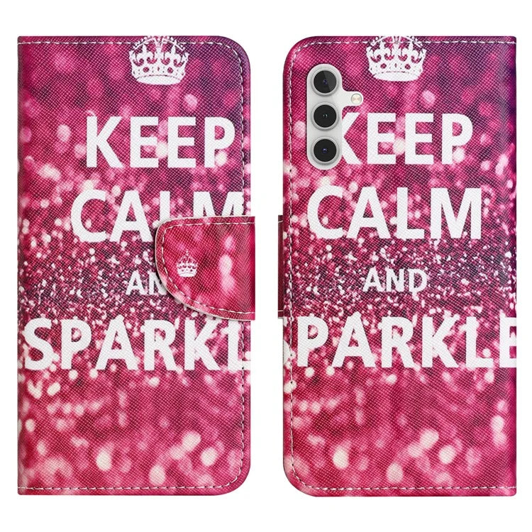For Samsung Galaxy S24 FE Wallet Case Pattern Printing Leather Phone Cover