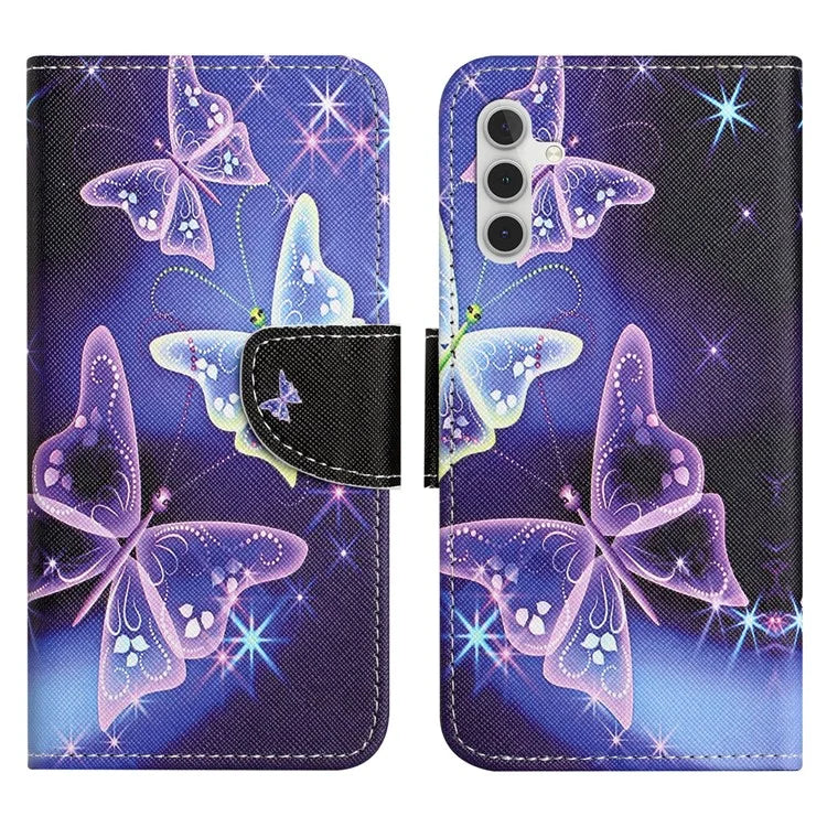 For Samsung Galaxy S24 FE Wallet Case Pattern Printing Leather Phone Cover