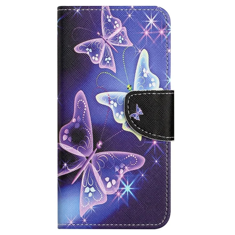For Samsung Galaxy S24 FE Wallet Case Pattern Printing Leather Phone Cover