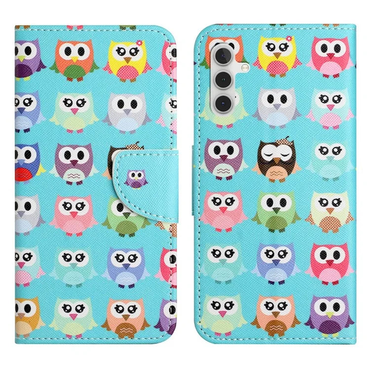 For Samsung Galaxy S24 FE Wallet Case Pattern Printing Leather Phone Cover