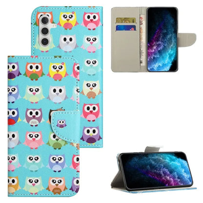 For Samsung Galaxy S24 FE Wallet Case Pattern Printing Leather Phone Cover