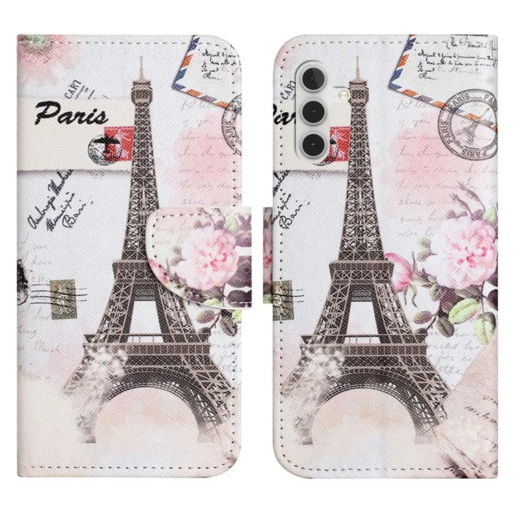 For Samsung Galaxy S24 FE Wallet Case Pattern Printing Leather Phone Cover