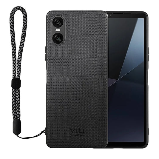 VILI TH Series for Sony Xperia 10 VI Case TPU + PC + Leather Back Cover