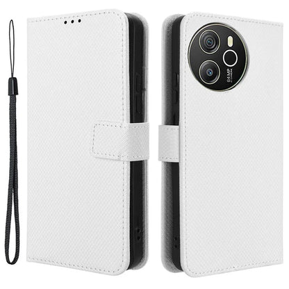 For Blackview Shark 8 / Oscal Tiger 12 Case Diamond Texture Leather Phone Cover Wallet