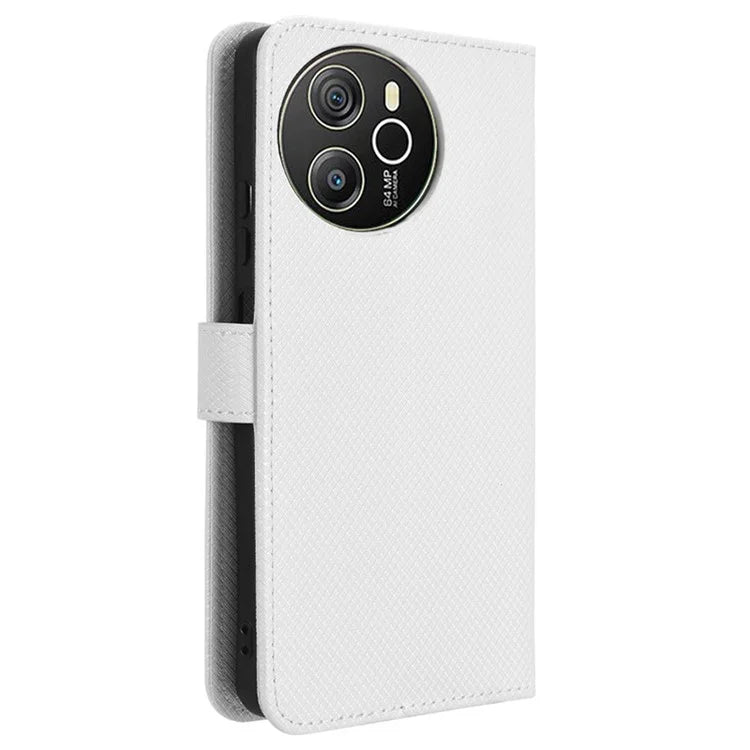 For Blackview Shark 8 / Oscal Tiger 12 Case Diamond Texture Leather Phone Cover Wallet