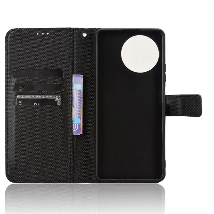 For Blackview Shark 8 / Oscal Tiger 12 Case Diamond Texture Leather Phone Cover Wallet