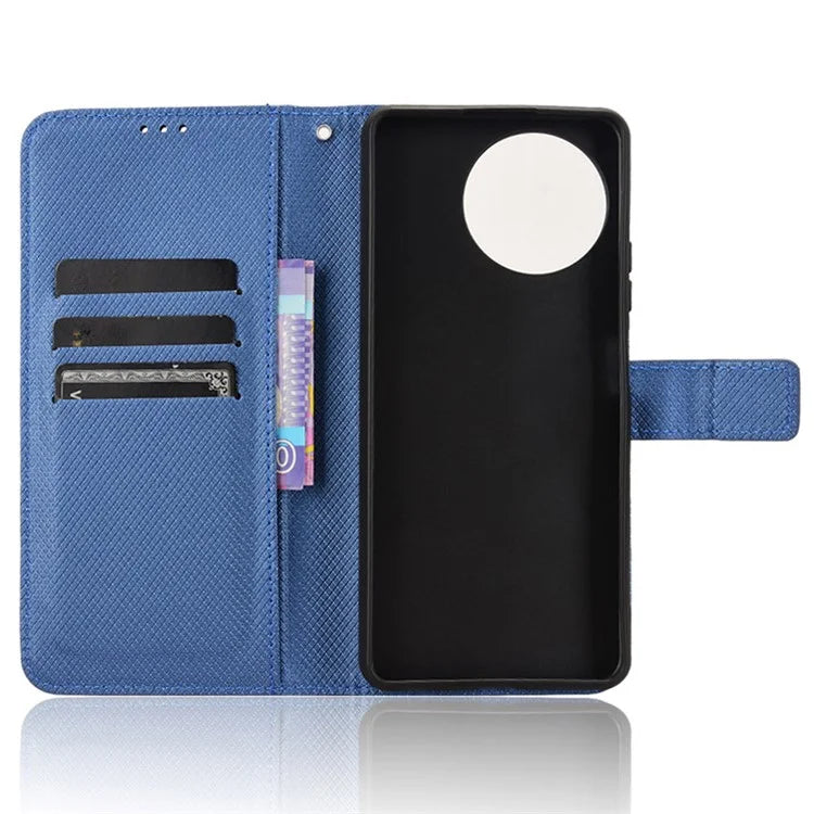 For Blackview Shark 8 / Oscal Tiger 12 Case Diamond Texture Leather Phone Cover Wallet