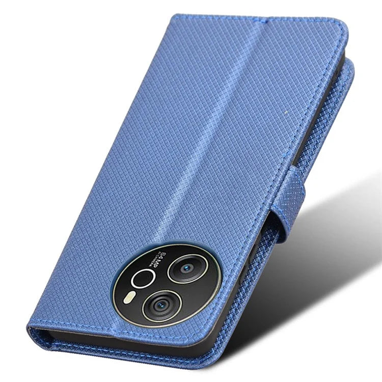 For Blackview Shark 8 / Oscal Tiger 12 Case Diamond Texture Leather Phone Cover Wallet