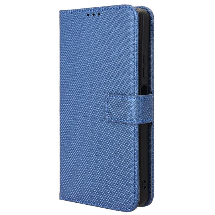 For Blackview Shark 8 / Oscal Tiger 12 Case Diamond Texture Leather Phone Cover Wallet