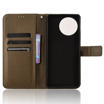 For Blackview Shark 8 / Oscal Tiger 12 Case Diamond Texture Leather Phone Cover Wallet