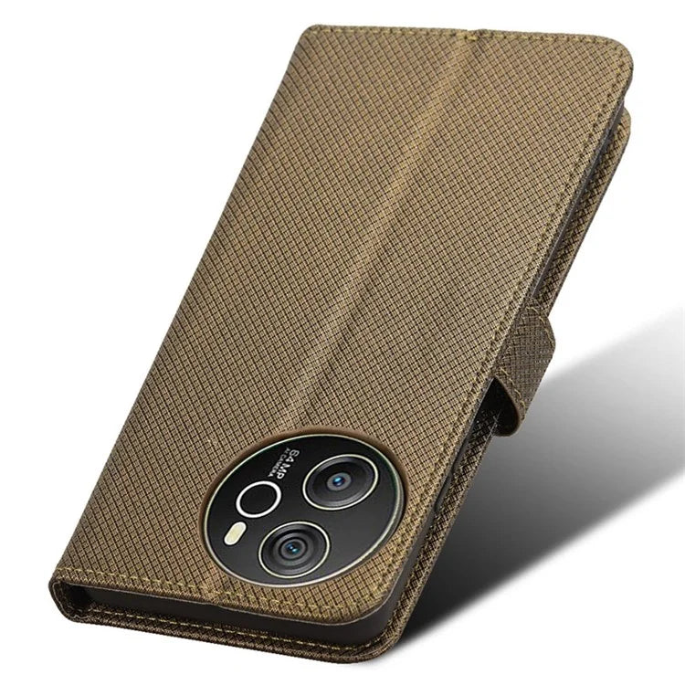 For Blackview Shark 8 / Oscal Tiger 12 Case Diamond Texture Leather Phone Cover Wallet