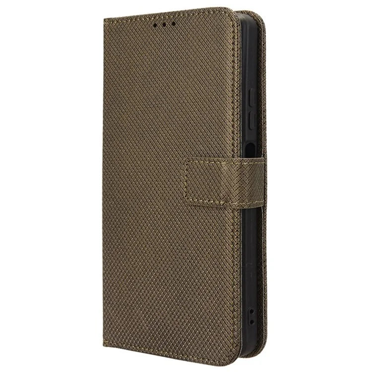 For Blackview Shark 8 / Oscal Tiger 12 Case Diamond Texture Leather Phone Cover Wallet