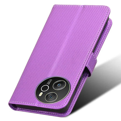 For Blackview Shark 8 / Oscal Tiger 12 Case Diamond Texture Leather Phone Cover Wallet