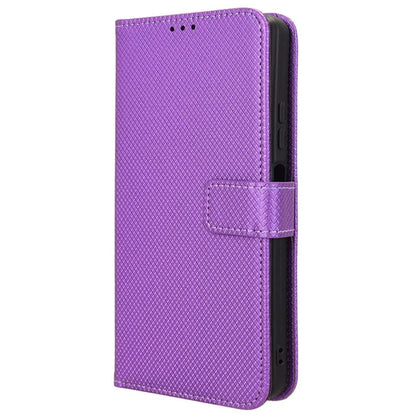 For Blackview Shark 8 / Oscal Tiger 12 Case Diamond Texture Leather Phone Cover Wallet