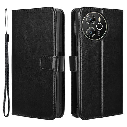 For Blackview Shark 8 / Oscal Tiger 12 Wallet Case Crazy Horse Texture Leather Phone Cover