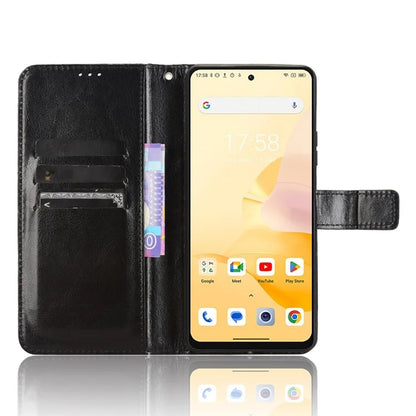 For Blackview Shark 8 / Oscal Tiger 12 Wallet Case Crazy Horse Texture Leather Phone Cover