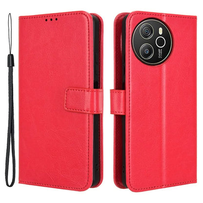 For Blackview Shark 8 / Oscal Tiger 12 Wallet Case Crazy Horse Texture Leather Phone Cover