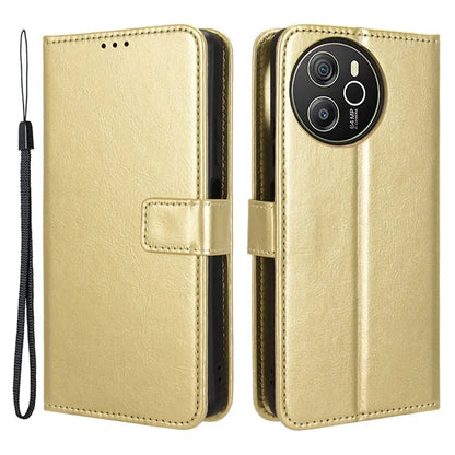 For Blackview Shark 8 / Oscal Tiger 12 Wallet Case Crazy Horse Texture Leather Phone Cover