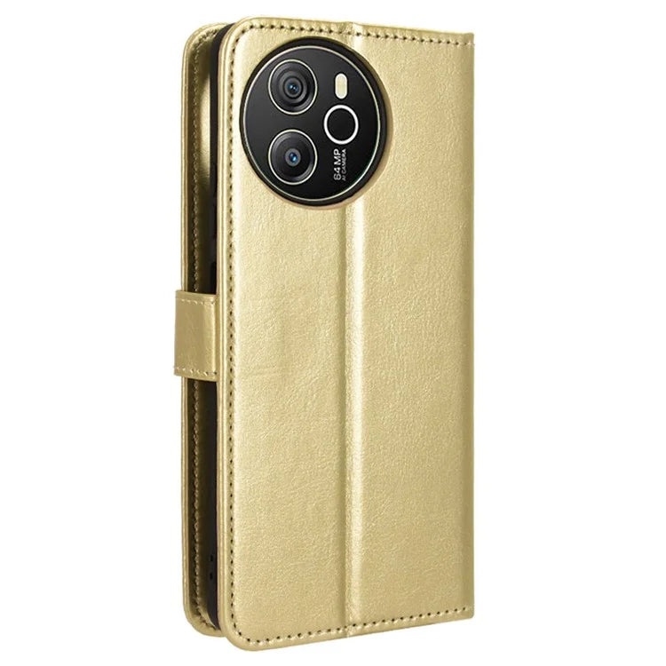 For Blackview Shark 8 / Oscal Tiger 12 Wallet Case Crazy Horse Texture Leather Phone Cover