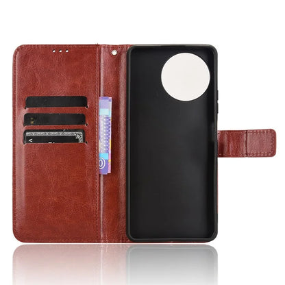For Blackview Shark 8 / Oscal Tiger 12 Wallet Case Crazy Horse Texture Leather Phone Cover