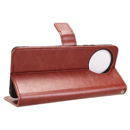 For Blackview Shark 8 / Oscal Tiger 12 Wallet Case Crazy Horse Texture Leather Phone Cover